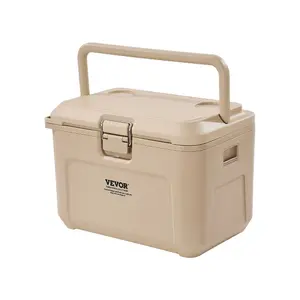 VEVOR Portable Cooler, 38 QT Hard Cooler with Ice Retention, Heavy - Duty Handles and Cup Holder, Lightweight Rigid Material Insulated Portable Cooler, Suitable for Family Picnics and Long TripsVEVOR Super Brand Day