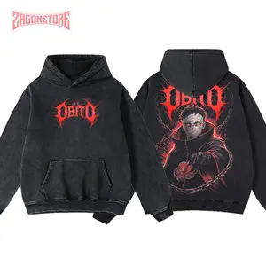 ZagonStore - Obito Uchiha - Naruto #66 - Hoodie T-Shirt, Obito Uchiha Hoodie, Naruto Anime Shirt, Vintage Anime Tee, Japanese Streetwear, Washed Anime Shirt, Anime Graphic Tee, Otaku Gift, Y2K Streetwear