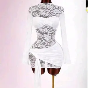 sexy irregular pure color sheath sleeve dress Womenswear Casual