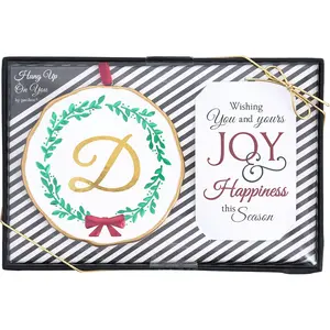 D 4" Monogram Ornament