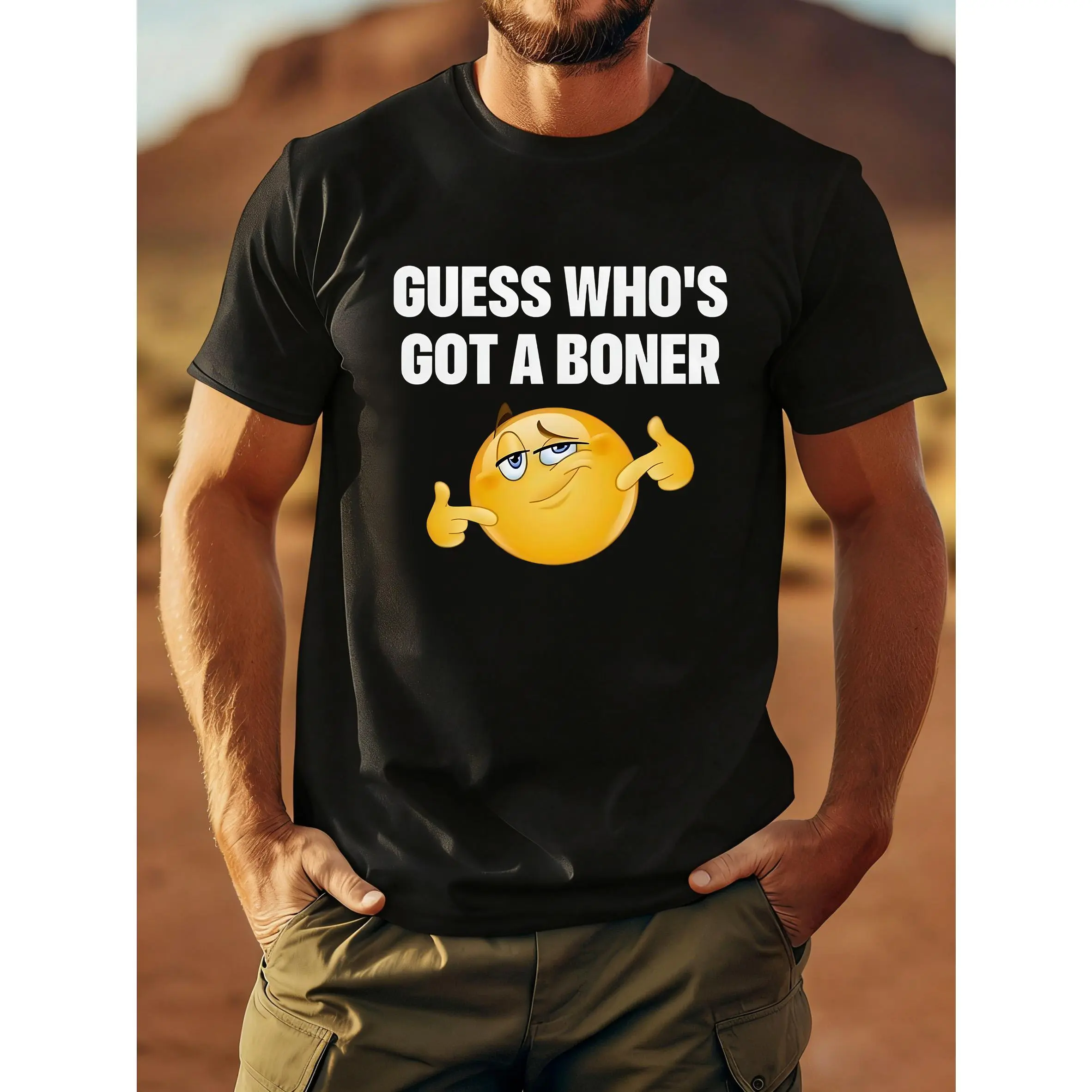 Guess Who's Got  Black Tshirt Casual Knitted Womenswear Breathable Cotton T-Shirt For Men Graphic Tee Men Summer Outfits for Men Tiktok Shop T-Shirt