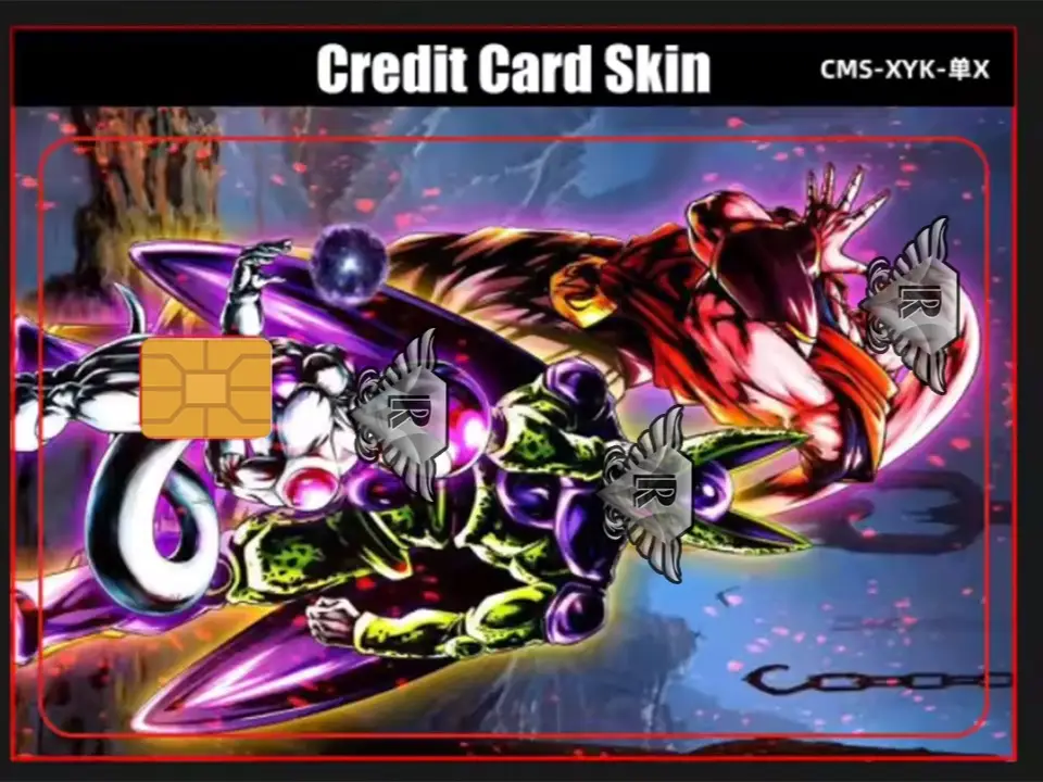 Villain Squad DBZ Debit Card Sticker Decal