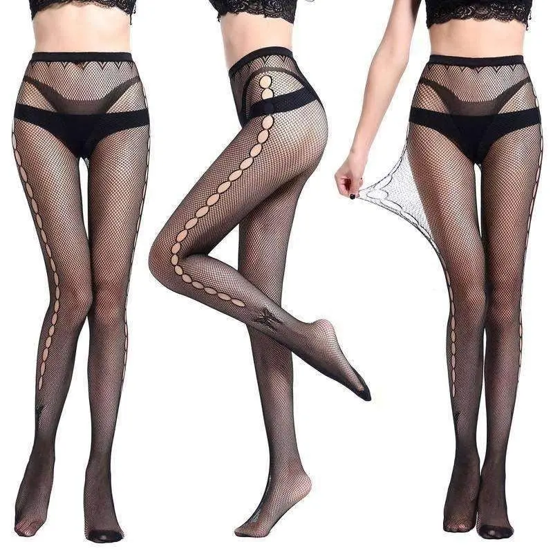 Smooth Lace Heavy Polyester Stockings