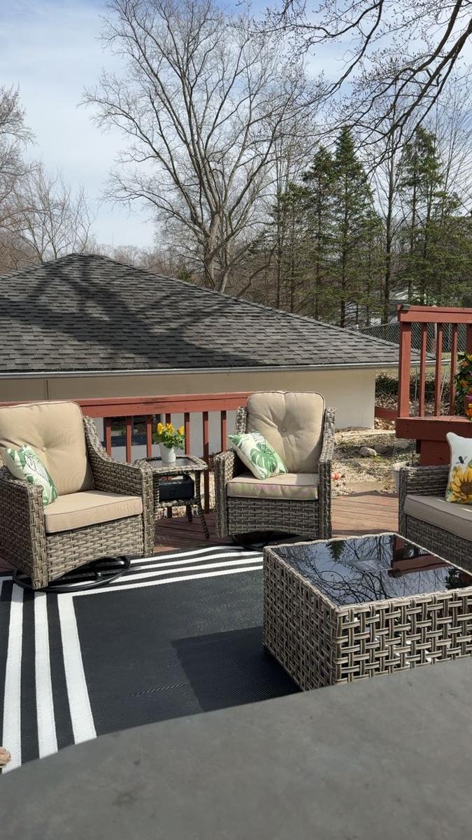 Item: Coffee Wicker Beige Cushion, Coffee Wicker E