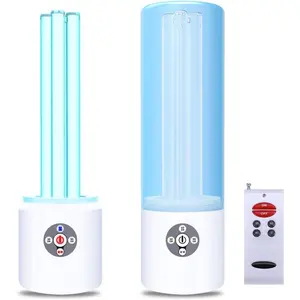 UV Light Sanitizer, 55w 254nm UVC Lamp for Room Surface ,   Molds Dust  up to 750 sqft, /School/Hotel/Travel, 1Y Warranty (Blue Ozone Free)