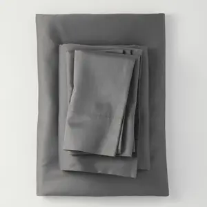 Casaluna 300 Thread Count Cotton Blend Satin 4PC Sheet Set Luxurious Look