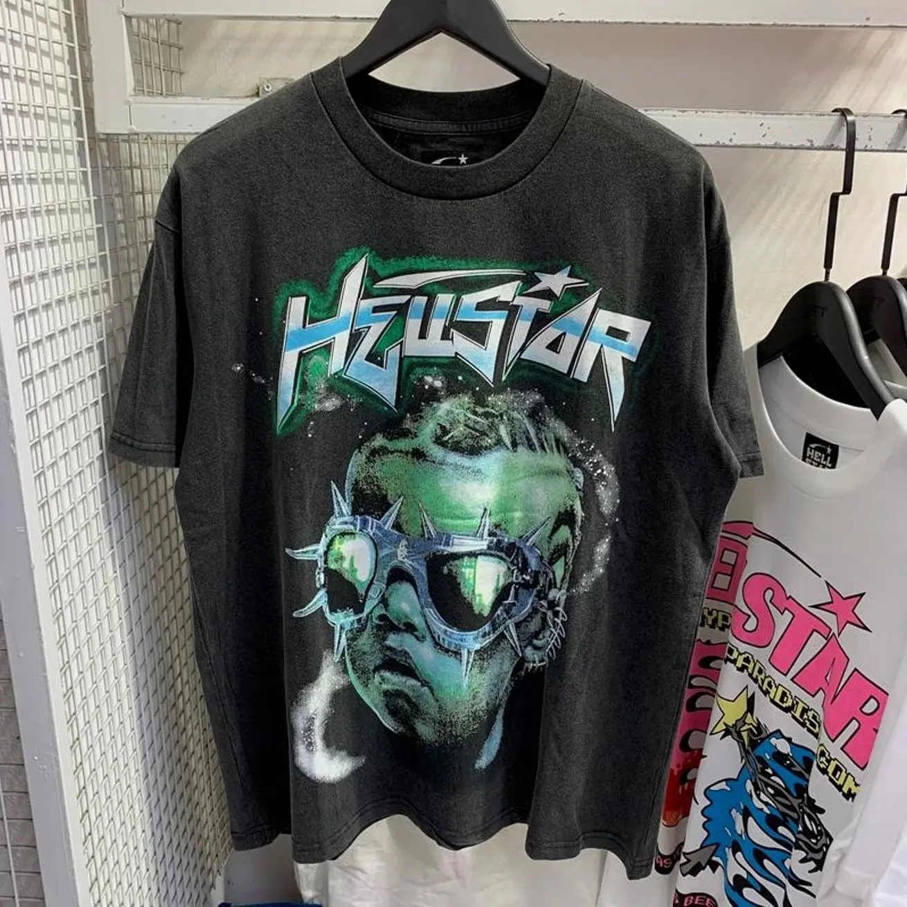 Hell-star Future Y2K Aesthetic T Shirt, Harajuku Tee, Goth Punk T-Shirt, Alternative Clothing, Y2k Graphic Shirt, Unisex Shirt, Cotton Shirt, Vintage Shirt, Crewneck Shirt, Streetwear, Oversized T-Shirt NIM