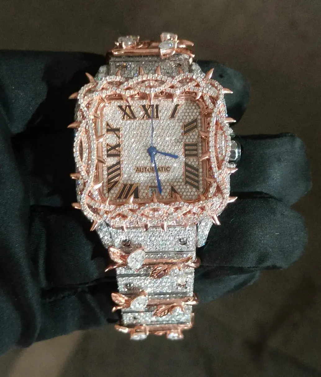DIAMOND SIMULATE CROWN OF THORNS WATCH