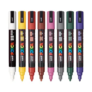 uni® POSCA® PC-5M, Dark Colors Water-Based Paint Markers (8 Pack)