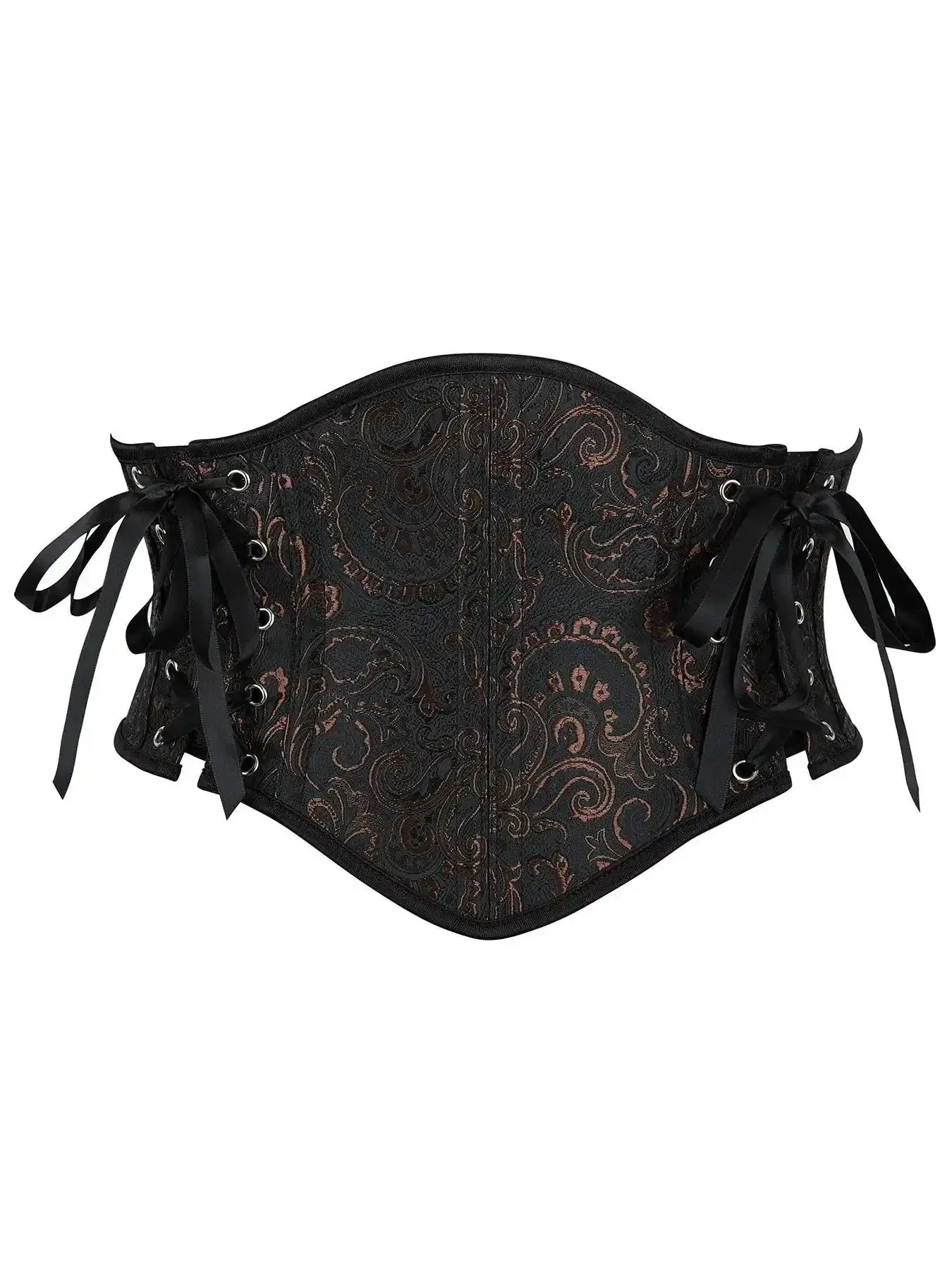 Women's Court Style Corset Print Cropped Look, Retro Tummy Control Waist Shaper, Shapewear for Daily Wear, Underwear, Abdominal Belt, High Waisted Shapers, Straps, Shaping, Complete Fashion Forward, Top Quality