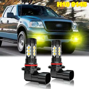 9145 9140 H10 LED Fog Lights Bulbs Yellow for Ford F150 2004 2005 2006 2007 2008 2009 2010 2021 Super Bright