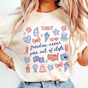4Th Of July Shirt, Fourth TShirt, Patriotic Shirts, Independence Day Tee, Usa Holiday Outfit, Stars And Stripes, 100% Cotton 45821 1167