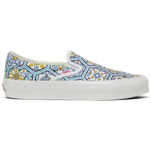Vans Mens Blue KITH x Vans Classic Slip-On Sneakers, VN0A45JK2CM