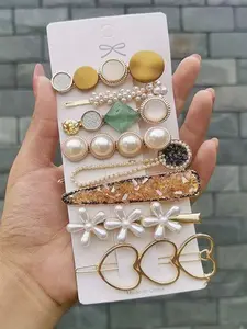 Hair Clips Set of 8, Heavy-Duty Hair Clamps Crystal Edge Headwear Accessories, Stylish and Durable Hair Pins for Women, Elegant Hair Clip, Prom Mom Hair Clip, Super Cute Clips