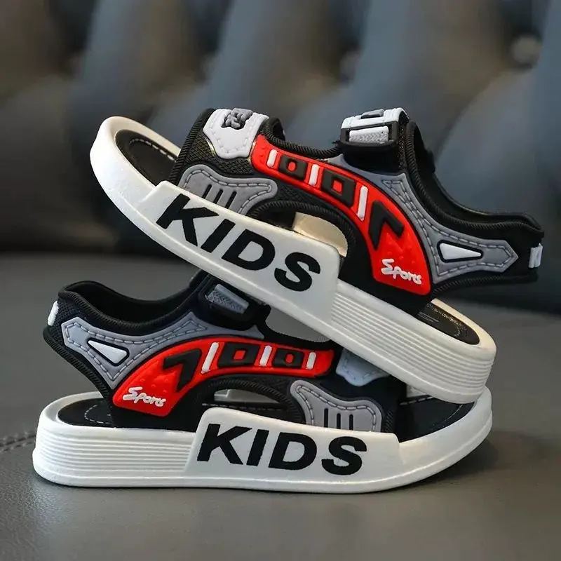 Kids' Cute Cartoon Synthetic Non-Slip Outdoor Beach Sandals, Children