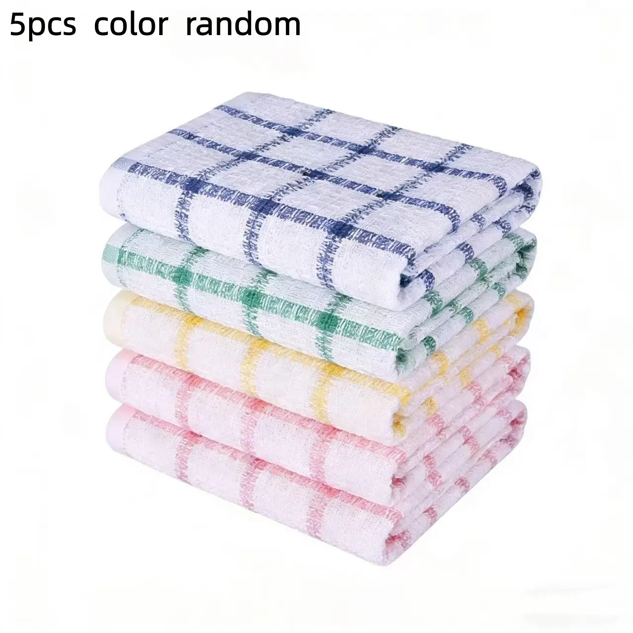 Random Color Waffle-Weave Dishcloths, 5/10pcs Quick-Drying Absorbent Dish Towels, Dishcloths For Washing Dishes, Dishwashing Cloth, Household Cleaning Cloths, Home Cleaning Products for Kitchen and Bathroom, Wiping Cloth