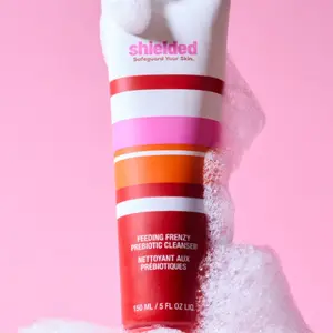 Shielded Beauty Feeding Frenzy Prebiotic Cleanser Hydrating Daily Face Wash Exfoliates Nourishes Skin Reduces Pores Brightens Moisturizing Skincare