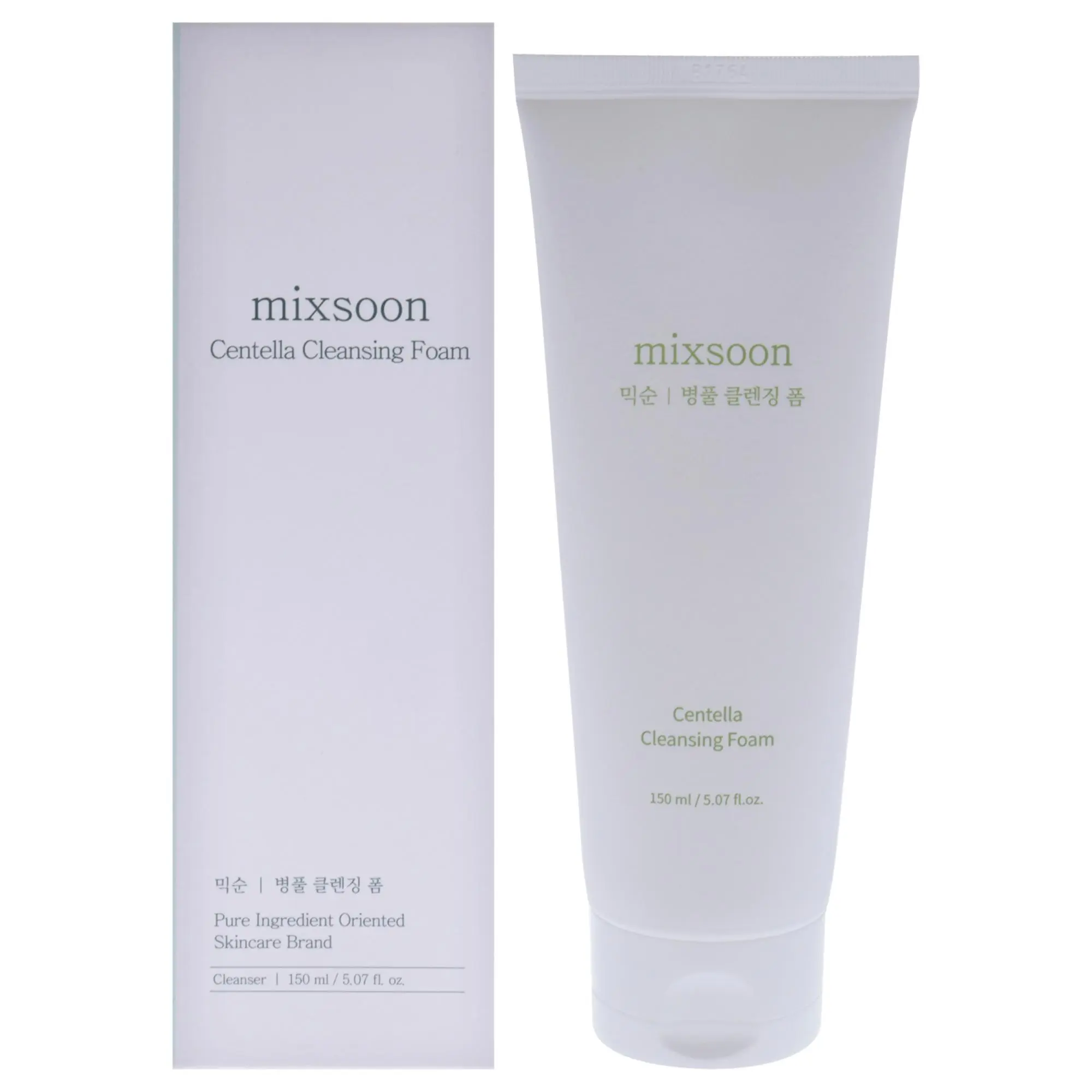 Mixsoon Centella Cleanser Foam - Unisex Facial Cleanser with Pure Ingredients, 5.07 oz