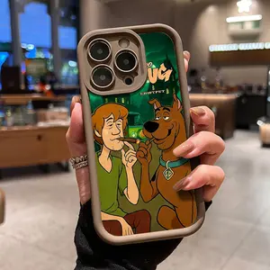 Y-Cute and Humorous Scooby Doo Phone Case, Soft Silicone, Fully Protected and Shockproof For iPhone 17 16 15 Pro Max 14 13 12 11 X Plus Air 17e Pink Girl Mini