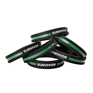 Thin Green Line Military Survivor Bracelet