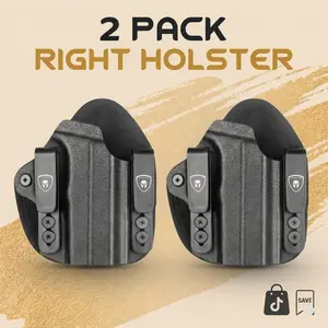 WARRIORLAND Universal Hybrid Kydex Holster | 1 Pack or 2 Pack | Fits 100+Models | Glock 17/19/45, Sig P365XL, Taurus G2C/G3C | Right & Left Hand
