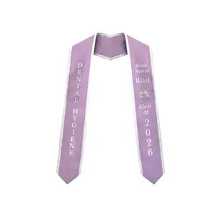 Dental Hygiene Stole RDH Graduation Dental Hygienist Grad Sash Class of 2026, White Coat Ceremony Nursing School Style Stole for College Commencement