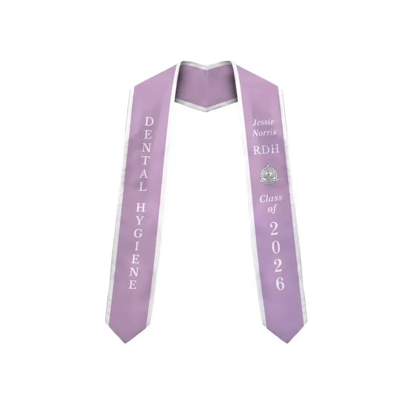 Dental Hygiene Stole RDH Graduation Dental Hygienist Grad Sash Class of 2026, White Coat Ceremony Nursing School Style Stole for College Commencement
