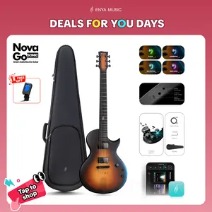 【Music, Evolved.】Enya Nova Go Sonic Smart Electric Guitar Electric Carbon Fiber Guitarra with 10W Wireless Speaker, Onboard Presets, All-in-One Portable Rig for Street Performers & Home Studios   Christmas Gift, TikTokShopHolidayHaul