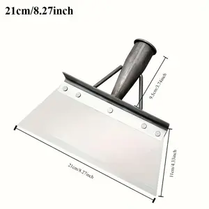 Multifunctional Stainless  Manganese  Shovel| Manual Garden , Snow , De-icing , Household  , Suitable For Livestock Farm, Farm, Garden, Vegetable Garden, No Handle, Thickened  thrower outdoor cleaning poly Wood Plastic Scoop Shovel teeth steel rake