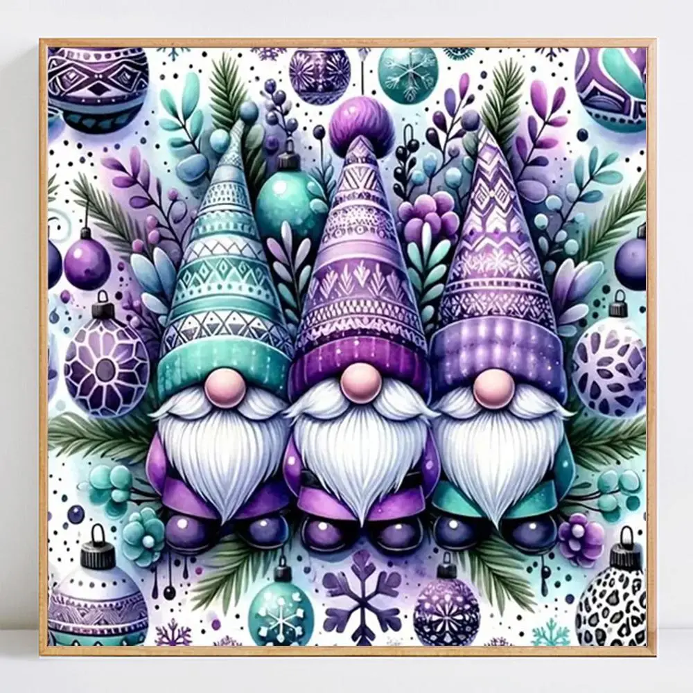 Hat Gnome Pattern DIY 5D Diamond Arts Colorful Painting Kit without Frame, Diamond Pattern Design, 5D Diamond Decorative Art Painting Kit, DIY Wall Art for Home Decor Handicraft, Diamond Painting Kits Handcraft