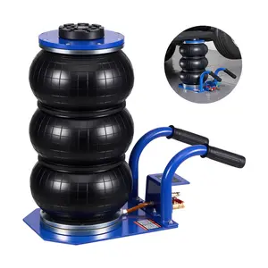 VEVOR Air Jack, 3 Ton/6613 lbs Triple Bag Air Jack, Airbag with Six Steel Pipes, Lift Up to 17.7 inch/450 mm, 1-6 s Fast Lifting Pneumatic with Short Handles for Car, SUV, Pickup Truck Repair, Garage