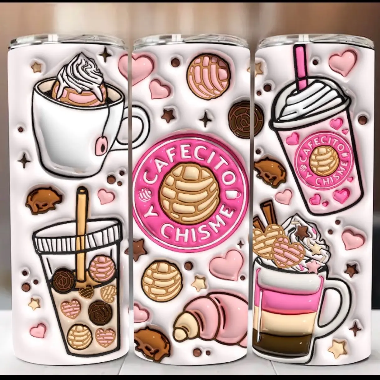 Cafecito Y Chisme 20 oz Stainless steel tumbler
