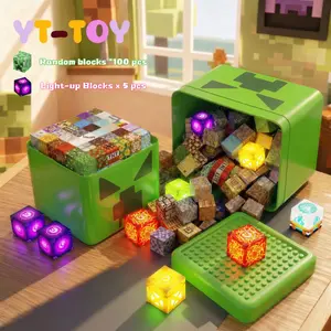New Magnetic Blocks - 200pcs Magnets Magnetic Building Blocks Random Block Storage Box Mini Educational Toys For Boys 4-12Years Boys Girls Christmas Birthday Gift