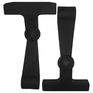 2-Pack Replacement Lid Latches for Yeti and RTIC - Black Rubber, Cooler Latches Replacement for Yeti, RTIC, and More - Hard Handle Grips, 20 Inches Drinkware