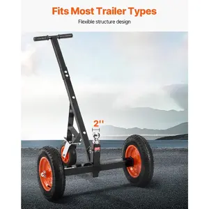 Heavy-Duty Trailer Dolly, 1000lbs Tongue Weight Capacity, Carbon Steel Trailer Mover with 2 inch Ball, 14 inch Pneumatic Tires, Portable Tow Dolly for Moving RV Trailer