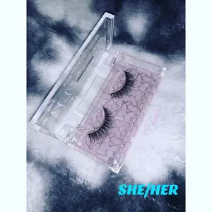 KV Lashes She/Her - 16mm High Definition False Strip Eyelashes for Makeup