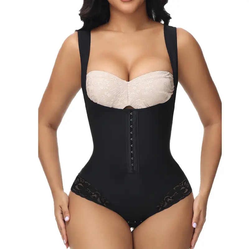SHAPSHE Shapewear Bodysuit for Women Tummy Control Thong Open Bust Shapewear
