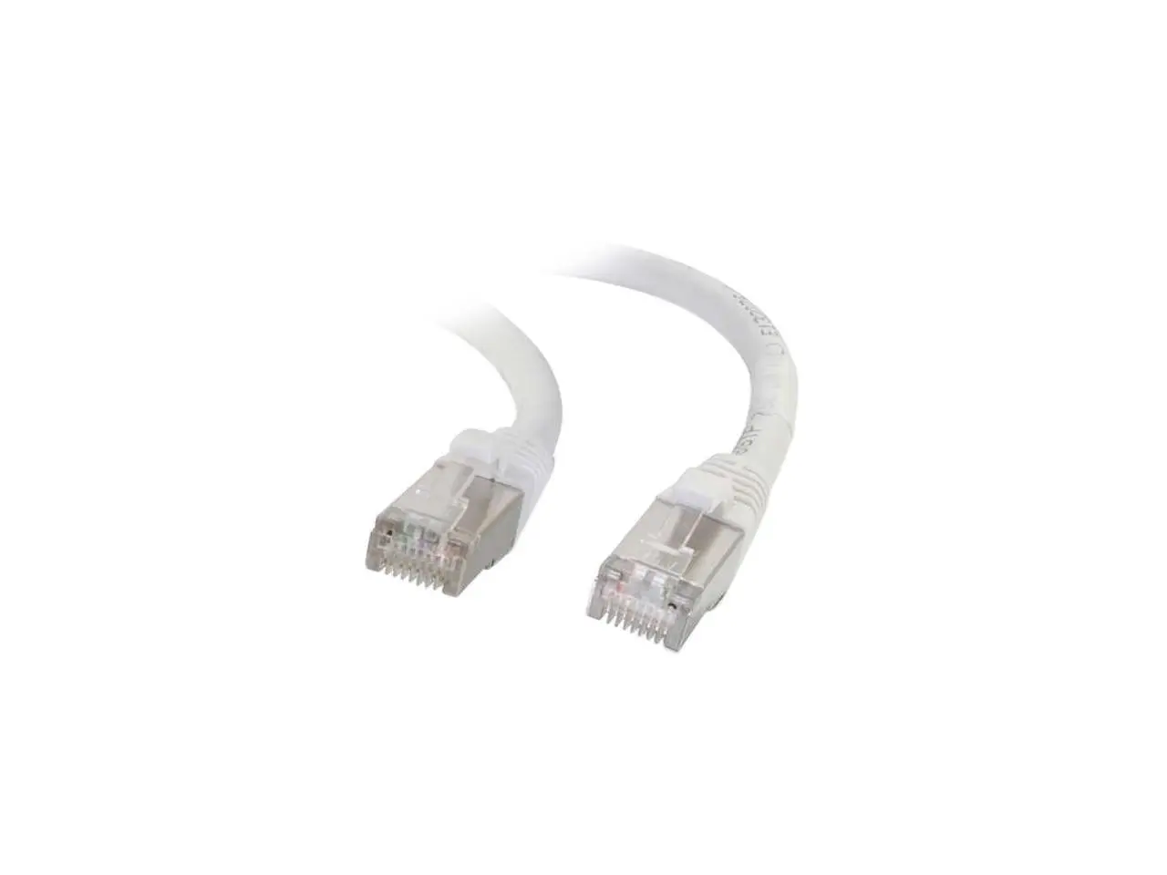 C2G 00921 Cat6 Cable - Snagless Shielded Ethernet Network Patch Cable, White (8 Feet, 2.43 Meters)
