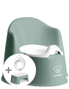 BabyBjorn Potty Training Bundle, Deep Green/White