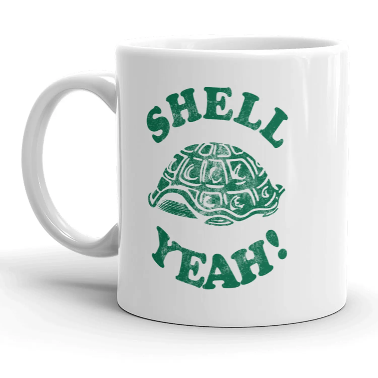 Shell Yeah Mug Funny Turtle Coffee Cup - 11oz Funny Coffee Mugs Ceramic Printed Drinkware Cup