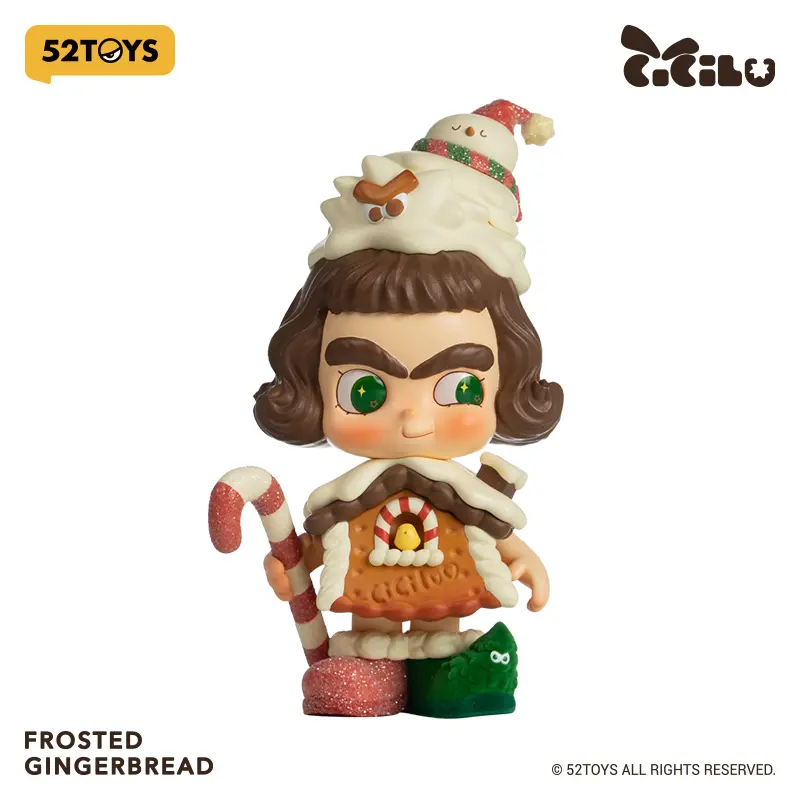 52TOYS CiCiLu Frosted Gingerbread Figure  Christmas Black Friday  Kawaii Creative Gift Room Decor Desktop Decoration Gift for  Birthday Party