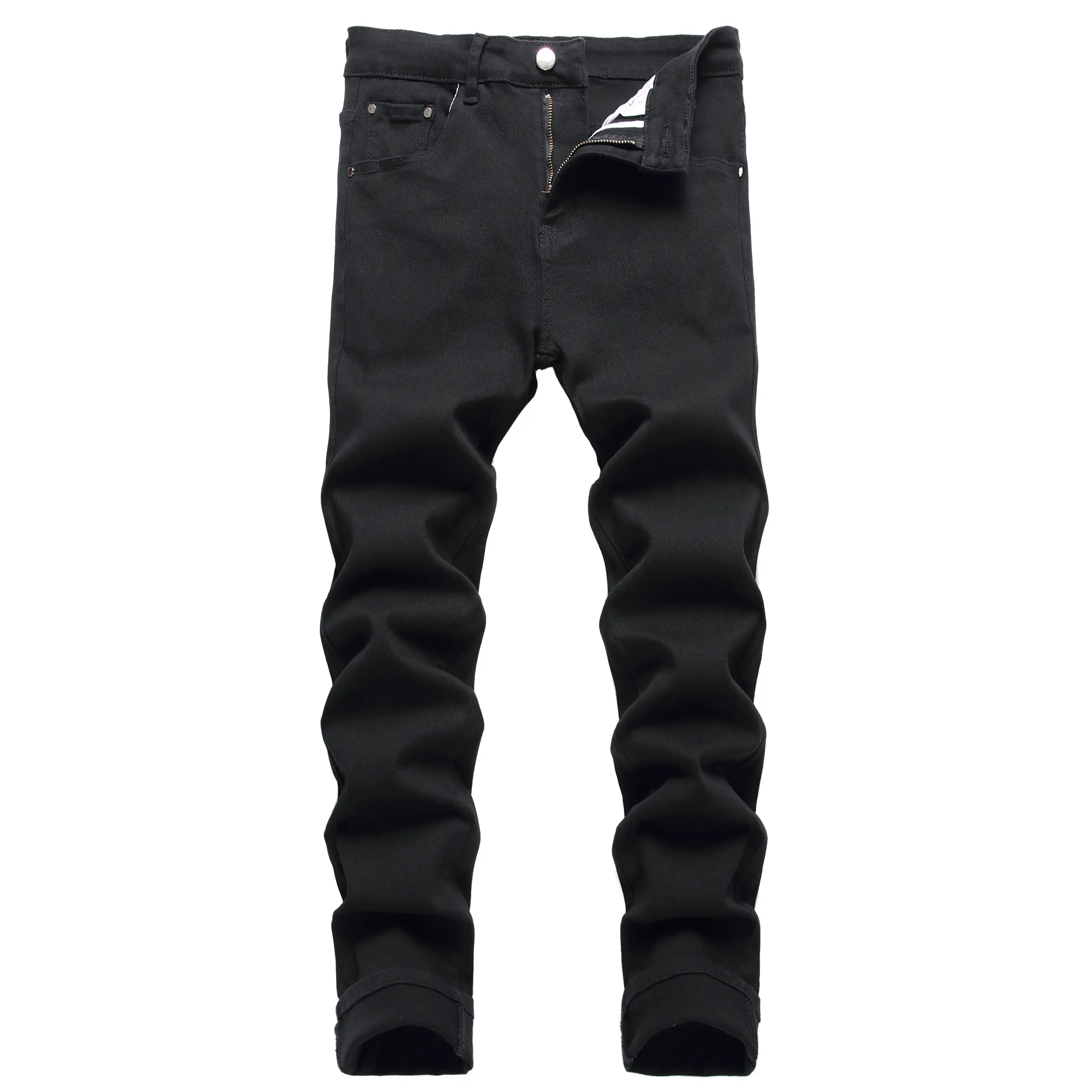 JUNBAOSS Men's Slim Fit Stretch Jeans Colored Skinny Jeans for Men, Distressed Straight Leg Casual Fashion Comfort Flex Waist Denim Pants, Menswear Cl