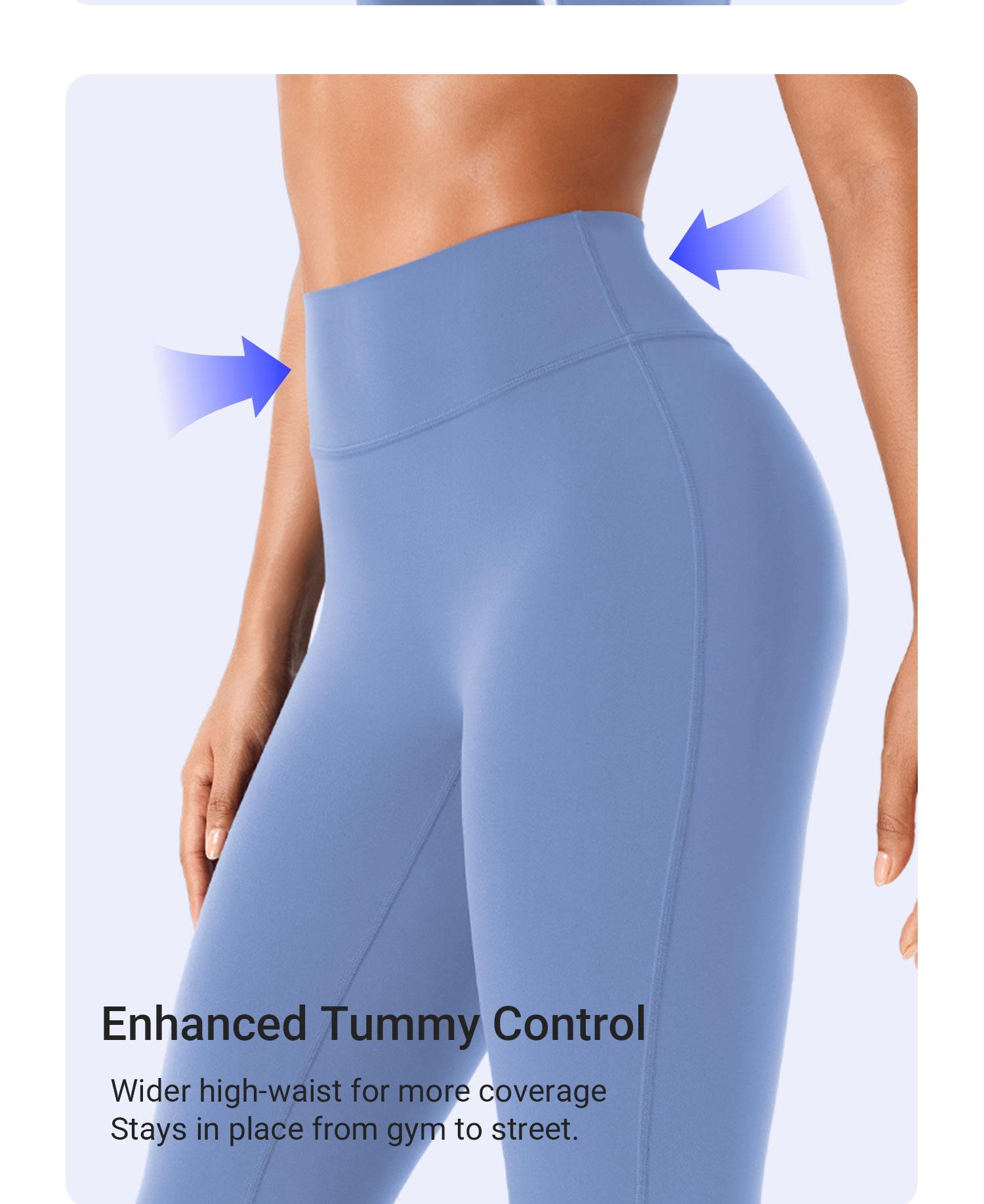YEOREO Womens Cropped Flare Capri Leggings High Waisted Hidden Scrunch Yoga Pants Buttery Soft Athletic Lounge Pants sohochic