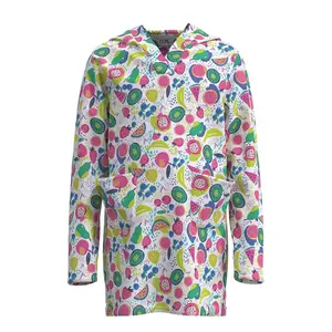 Girl's Catalina Beach Cover-Up Dress | White Fruit Party