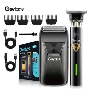 Men's Hair Clipper & Electric Shaver Set, Rechargeable Wireless Beard Trimmer, Precision Grooming Kit, Multifunctional Hair Clipper, Cordless Clippers Set