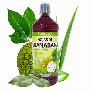 New Tonico Viral Hoja de Guanabana -Graviola Soursop Leaf Tonic + Moronel + Aloe + Maguey Extract - Juice Tonic- Jugo Tonico Premium -   de 1 litro (33.3Fl Oz) Herbal Fitness Natural Traditional
