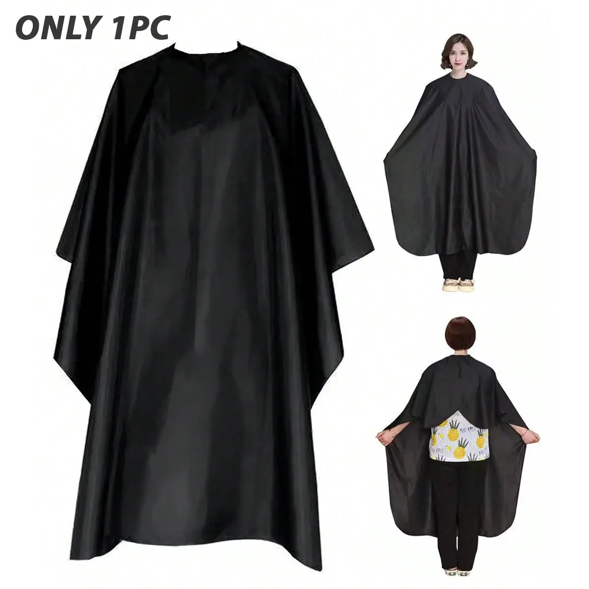 Professional Hair Cutting Cape for Barbers, Barber Supplies, Durable Salon Cover, Comfortable Round Neck Design, Fashionable Hair Styling Accessory, Hair Cutting Accessories