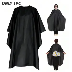 Professional Hair Cutting Cape for Barbers, Durable Salon Cover, Comfortable Round Neck Design, Fashionable Hair Styling Accessory, Hair Cutting Accessories