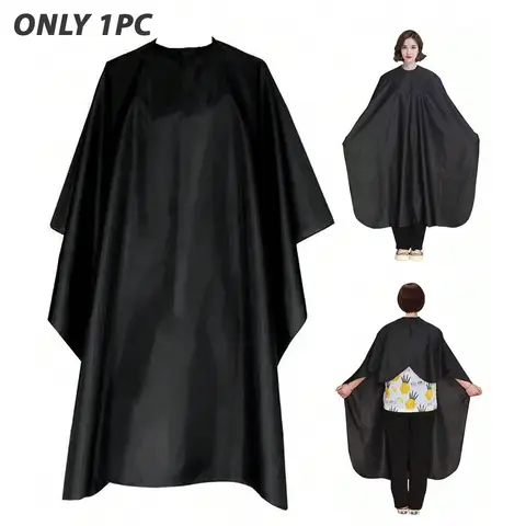 Professional Hair Cutting Cape for Barbers, Barber Supplies, Durable Salon Cover, Comfortable Round Neck Design, Fashionable Hair Styling Accessory, Hair Cutting Accessories