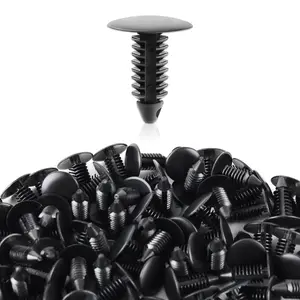 100Pcs 8mm Bumper Clips Auto Car Hole Plastic Rivets Fastener Retainer Clips Fender Push Pin For GM #1605396,Chrysler 6030441,Ford 388577S, W705589-S300